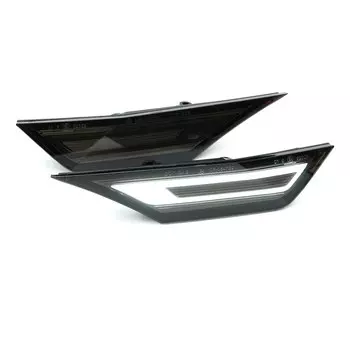 2X Светодиодные белые боковые габаритные огни в стиле Porsche, ретранслятор, светильник указатели поворота для 2016-2021 10-го поколения Honda Civic