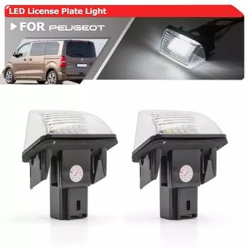 2x светодиодные фонари номерного знака для Peugeot Expert Traveler Citroen Jumpy SpaceTourer Opel Zafira Life Peugeot Rifter Opel Combo
