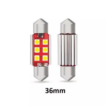 2x светодиодные лампы C5W CANBUS 12 В Festoon 31 мм 36 мм 41 мм C10W Лампа для чтения внутреннего освещения автомобиля 3030 SMD 6000K Белый 12 В