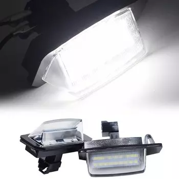 2x светодиодные задние номерные знаки для Mitsubishi Outlander Eclipse MK3 MK4 Lancer Galant i-MiEV как Peugeot 4007 ION плафон задней подсветки пежо подсветка номера аутлендер хл