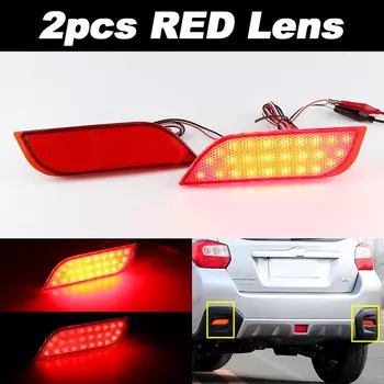 2X светодиодный фонарь заднего бампера SU 1185100 Для Subaru Impreza XV WRX LEVORG кроссоверный отражатель стоп-тормоз предупреждающий сигнал автомобильные аксессуары