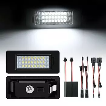 2x светодиодсветодиодный лампы для номерного знака светильник VW Caddy Touran Touareg Atlas Crafter Amarok Multivan Arteon Bora Fox Eos T-Roc Lupo