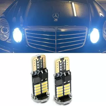 2x T10 194 светодиодные лампы W5W светодиодные боковые фары canbus для Mercedes Benz CLK C209 W220 W211 W222 W203 C209 342 A209 343 Парковочный фонарь