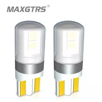 2x T10 LED W5W Canbus Боковые внутренние фонари автомобиля 12 В 24 В Супер яркая лампа 3030 чипов Авто Белый 6000 К Парковочные габаритные купольные лампы