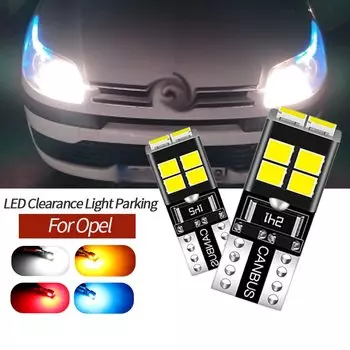 2x T10 W5W CANBUS светодиодные габаритные фонари для Opel Zafira A B Vauxhall Zafira Corsa C Cambo D Vauxhall Corsa 3 Van