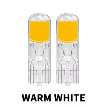 2x T10 W5W Светодиодные лампы с сапфировым стеклом COB без привода Светодиодный салон автомобиля с картой Купольный светильник Автосигнальная лампа Лампа освещения номерного знака 12 В 6000 К