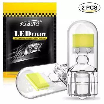 2x W5W T10 LED CANBUS без ошибок 5W5 12V COB 6000K 168 светодиодный светильник щение для салона автомобиля