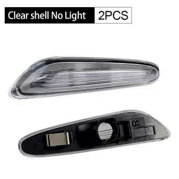 2xДля BMW E81 E82 E87 E88 E90 E91 E92 E93 E60 E61 E83 E84 1 3 5 серии x1 x3 06-11 Боковой габаритный фонарь указателя поворота Прозрачные линзы