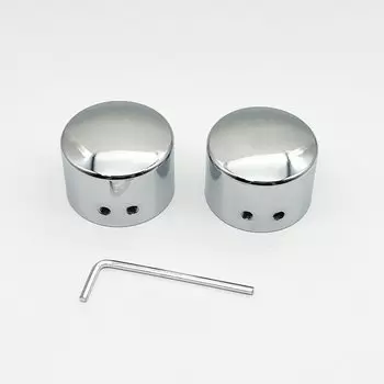 2xкрышки для гаек передней оси мотоцикла, подходят для Harley Softail Sportster Road King Electra Street Glide 2002-2024