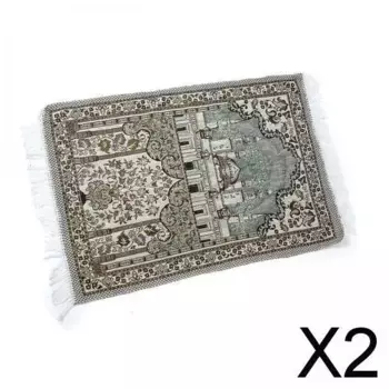 2xмолитвенный коврик 65 см x 110 см, большой толстый прочный мусульманский коврик для детей и мужчин