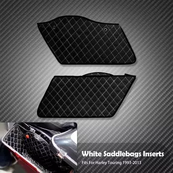 2xмотоциклетная сумка для седла, вставляемая ковровая подкладка, удлиненные сумки для Harley Touring Road King Electra Street Glide FLHT 1993-2013