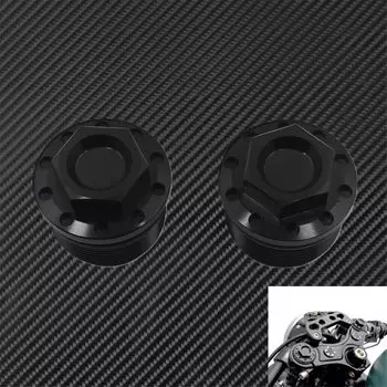 2xmotorcycle 39 мм анодированная вилка, колпачок, болт, черный алюминий для Harley Sportster XL 883 1200 1987-Up FXR 87-1994 FXDL FXD 91-05