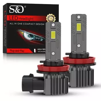 30000LM H8 H11 Светодиодные лампы для фар Canbus 9005 HB3 9006 HB4 Светодиодные лампы Turbo Fan 24 шт. CSP 120 Вт для автомобильных противотуманных фар 12 В 6500 К