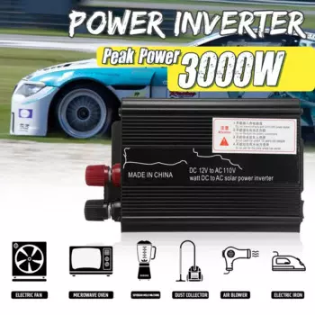 3000W фары для автомобиля на солнечной батарее Мощность инвертор 12/24V постоянного тока до 110/220V, Модифицированная синусоида преобразователь