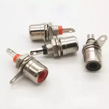 300 шт. гнездовой панельный разъем RCA, панельный шасси-разъем, аудиоразъем