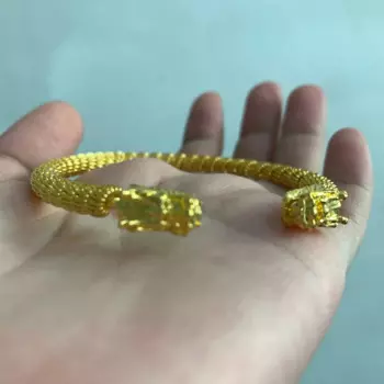 300 шт./лот, низкая цена, оптовая продажа, серебряные ювелирные изделия Мяо, сплав, мужская голова дракона, весенний серебряный браслет, мелкие товары, киоски