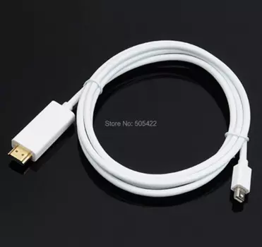 300 шт. оптовая продажа 1,8 м ThunderBolt Mini DisplayPort для HDMI кабель адаптер для MacBook Air Pro Microsoft Surface Pro