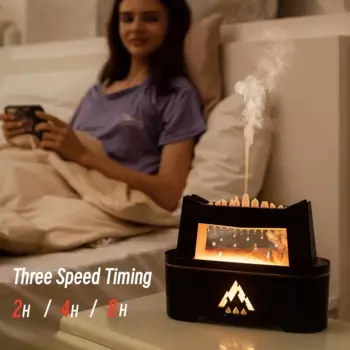 300мл дождевые облака ароматический увлажнитель воздуха с огневой лампой ультразвуковой ароматический диффузор