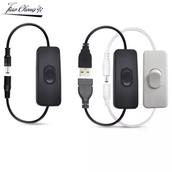 303 высветильник ель света USB DC5V 12V розетка штекер кабель питания постоянного тока Разъем ВКЛ/ВЫКЛ для светодиодной ленты освесветильник лампы