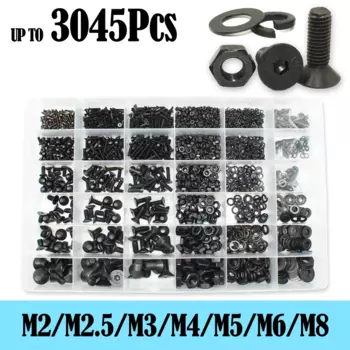 Комплект болтов YMAX М2-М8 углеродистая сталь