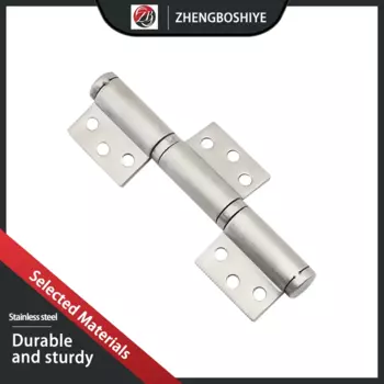 304 Stainless Steel Heavy Duty Thickened Built-In 360 Degree Rotating Shaft Stainless Steel Flag Type Triple Hinge