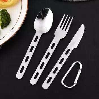 Набор столовых приборов MEXQCH из нержавеющей стали для пикника