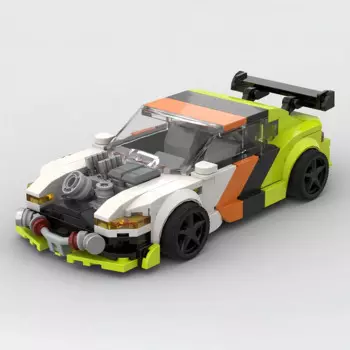 308 шт., Детский конструктор: гоночный автомобиль