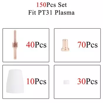 30/50/100/150/250 шт. расходные материалы для плазменной резки PT31 LG40 (стандарт) подходят для PT-31 CUT40 HYC45D HYC50D CUT50 PLC50D HYC410