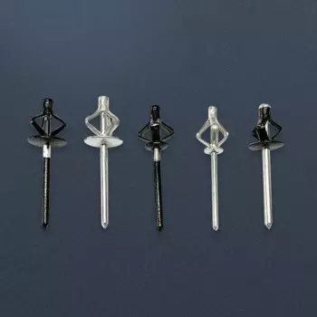 Складные заклепки алюминиевые серебристые 3.2/4.0/4.8 мм 30/50 шт