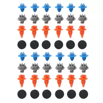 30/60 шт. смешанные заклепки для обшивки передней двери, крепежные детали для Toyota Prado 120 4Runner/FJ Cruiser Highlander RAV4