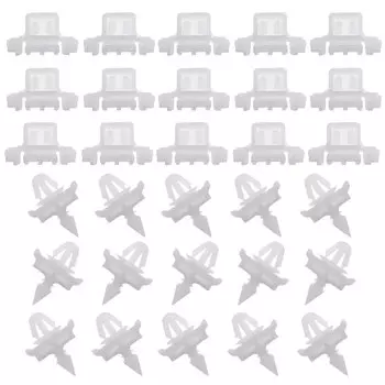 30 белых больших боковых пластиковых юбок с пряжкой для боковых дверей автомобиля, молдинговые зажимы для Mercedes Sacco 190 W201 W124 A124 S124