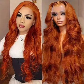 30 дюймов, парик Orange Ginger 13x6 Hd на сетке спереди, волнистый, 13x 4, парик на сетке спереди, бразильский цветной парик, парики из 100% человеческих волос
