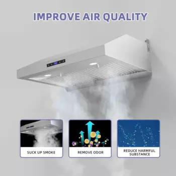 30-дюймовая вытяжка, вытяжка вентиляционного отверстия для нижнего шкафа с 3-скоростным вытяжным вентилятором, сенсорный экран