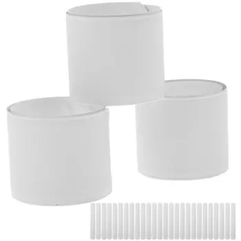 30 Pcs Blank Ornaments Papa Circle Slap Band Wristband Snap Bracelets for Kids White Craft Supplies Materials Painting Child