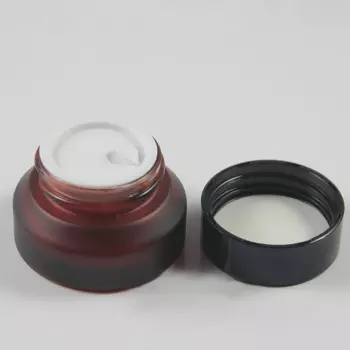 30 шт. 15 г розово-красный Мороз стеклянная банка для крема с черной или серебряной алюминиевой крышкой, 15 г Косметическая банка для крема для глаз, мини 15 г стеклянная бутылка