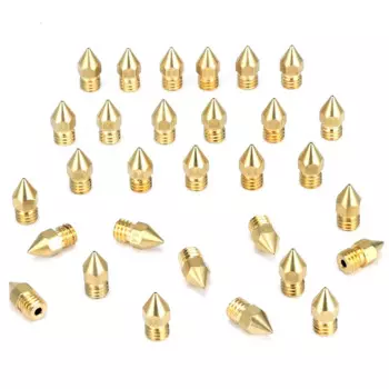 30 шт., 3D принтер, экструдер, 0,4 мм, сопло для Ender 3 Anet A8 Makerbot MK8 Creality Nozzle-MK8 S4 S5 3Pro 5