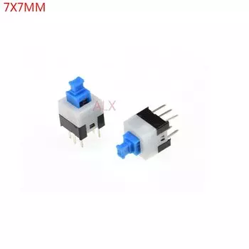 30 шт., кнопочный переключатель 7x7 мм, 6 контактов