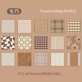 Блокноты Alideco, 30 шт., бумага, 6 дизайнов