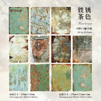 Блокноты Alideco, витражная и ржавая бумага, для скрапбукинга