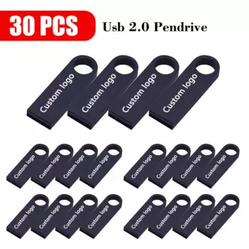 30 шт./партия, USB флеш-накопитель, 8 ГБ, 16 ГБ, 32 ГБ, 64 ГБ, 128 ГБ