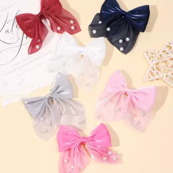 30 шт./партия, заколки для волос из шифона