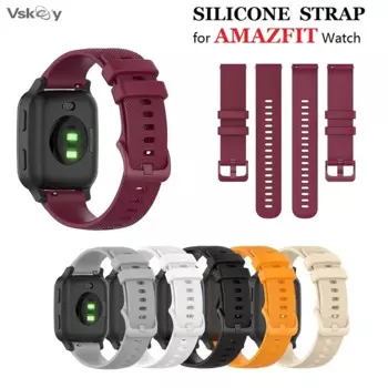 30 шт. силиконовый ремешок для часов Amazfit BIP5 Bip3 GTS3 GTR3 GTR4 GTS4 GTS2 Bip S/U/Pop Pro браслет для умных часов 20 мм 22 мм