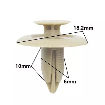 30 шт., Универсальный крепеж пуш-типа 6 мм, зажимы для крепления на багажнике автомобиля