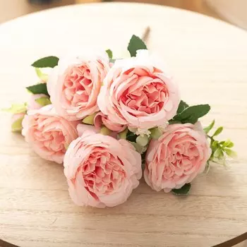 30 См Искусственный Букет Цветов Шелковый Пион Весенний Домашний Декор Свадебное Украшение Для Офиса DIY Ремесло Рождественск...