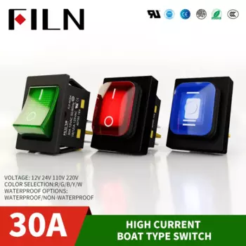 FILN герметичный водонепроницаемый кулисный переключатель 30A