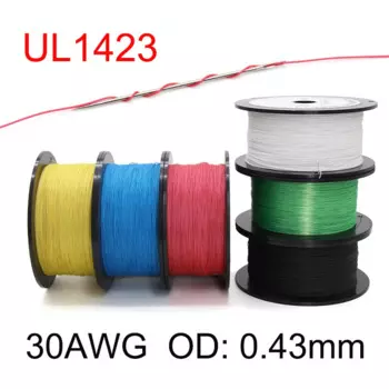 Одножильный медный электрический кабель PTFE 30AWG