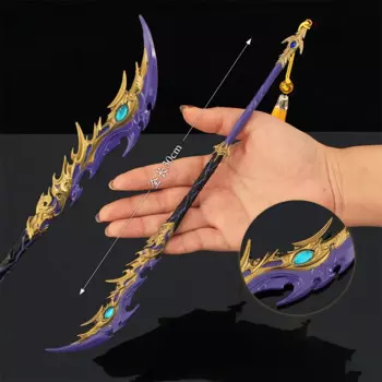 30cm Naraka Bladepoint Action Figure Broken Moon Shadow Slashing Saber Weapon Model Toy Sword Cosplay Prop Decorative Knive Gift