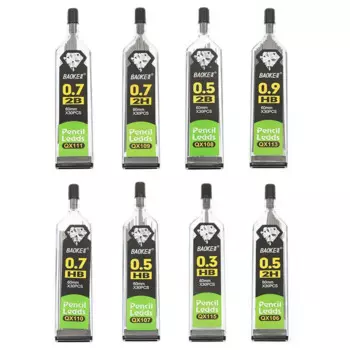 Стержни для механических карандашей ALSMT, 30 шт., HB/2B/2H, 0,3/0,5/0,7/0,9 мм