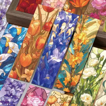 Бумажные закладки PickJoy с цветочным рисунком