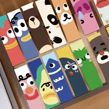 30pcs Funny Animals Bookmarks Reading Pages Books Labeled Decorative Paper Card School Stationary Supplies Aesthetic Bookmarks